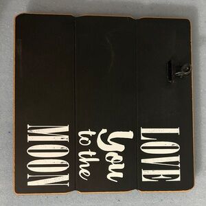 Charming Black Wall Art with Clip